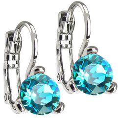Livsa 7,5mm серьги с австрийскими кристаллами