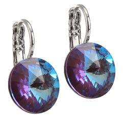 Elis 12 mm серьги с австрийскими кристаллами