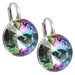 Elis Silver 14mm серьги с кристаллами Swarovski