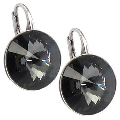 Elis Silver 14mm серьги с кристаллами Swarovski