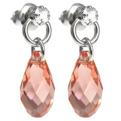 Rita 13 mm серьги с австрийскими кристаллами