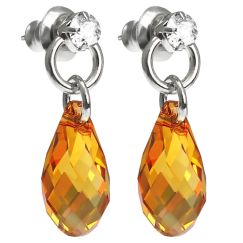 Rita 13 mm серьги с австрийскими кристаллами
