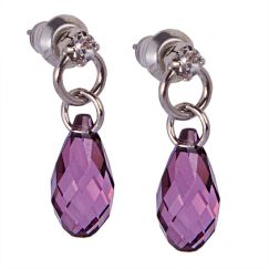 Rita 13 mm серьги с австрийскими кристаллами