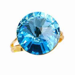 Elis 14mm кольцо с австрийскими кристаллами