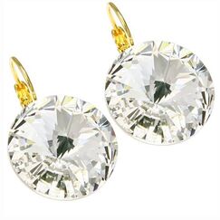 Elis 18 mm серьги с австрийскими кристаллами