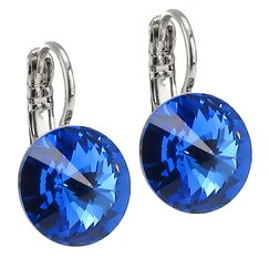 Elis 12 mm серьги с австрийскими кристаллами