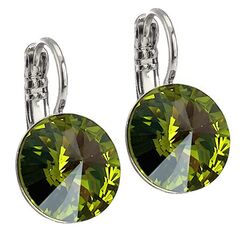 Elis 12 mm серьги с австрийскими кристаллами