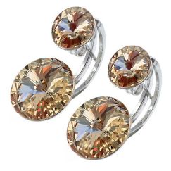 Laiza серьги 14mm с кристаллами Swarovski