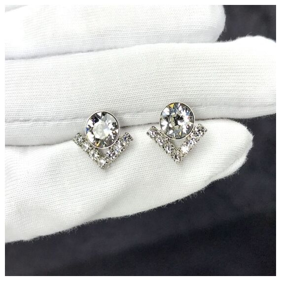 Saviola серьги с австрийскими кристаллами Swarovski, изображение 3