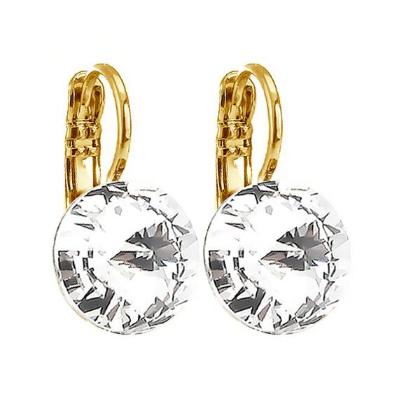 Elis 10 mm серьги с австрийскими кристаллами
