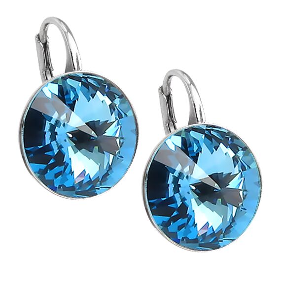 Elis Silver 12mm серьги с австрийскими кристаллами