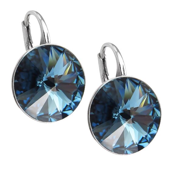 Elis Silver 12mm серьги с австрийскими кристаллами