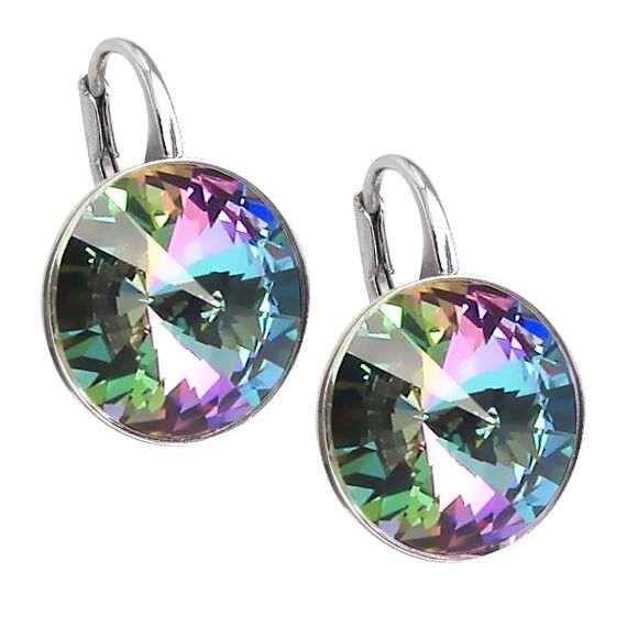 Elis Silver 12mm серьги с австрийскими кристаллами