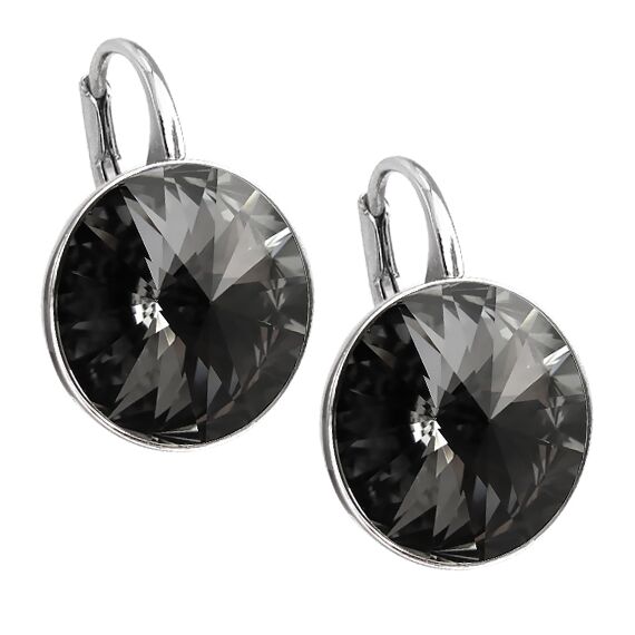 Elis Silver 12mm серьги с австрийскими кристаллами
