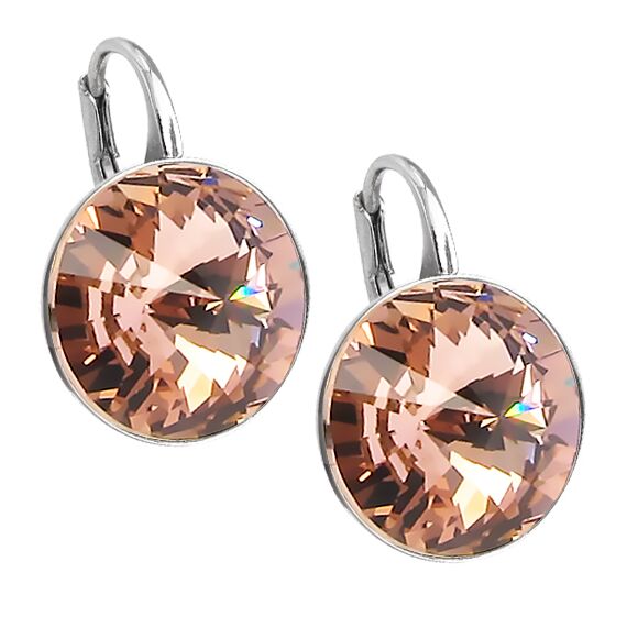 Elis Silver 12mm серьги с австрийскими кристаллами
