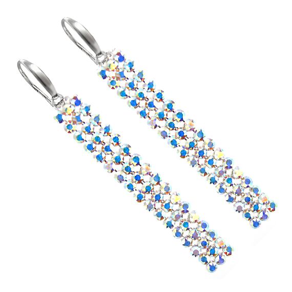 Chloe серьги серебро 925 с австрийскими кристаллами