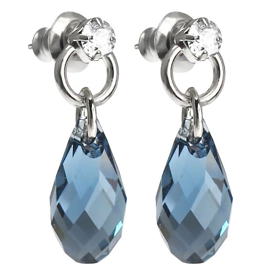 Rita 13 mm серьги с австрийскими кристаллами