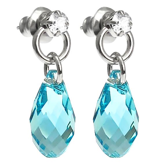 Rita 13 mm серьги с австрийскими кристаллами