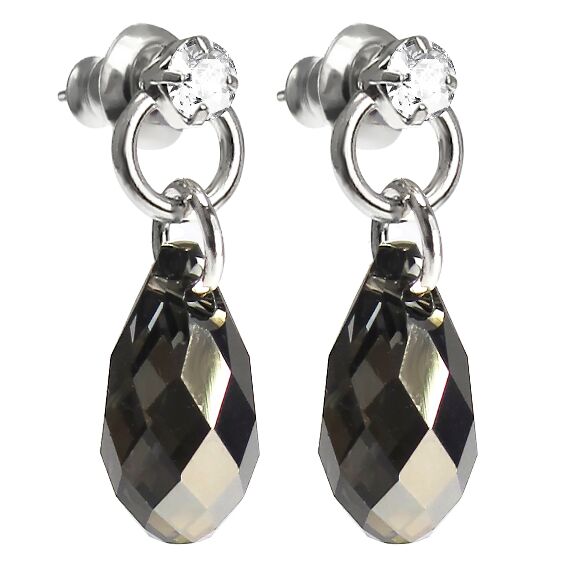 Rita 13 mm серьги с австрийскими кристаллами