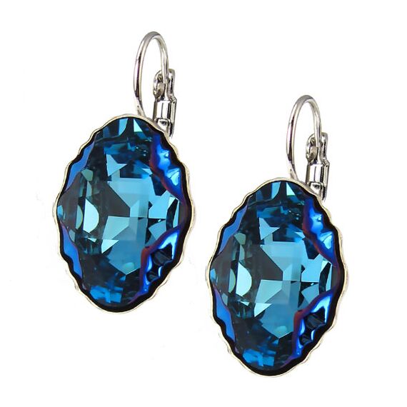 Tribel 14mm серьги с австрийскими кристаллами