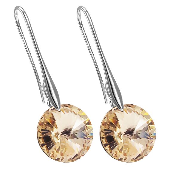 Elina 14 mm серьги с кристаллами Swarovski