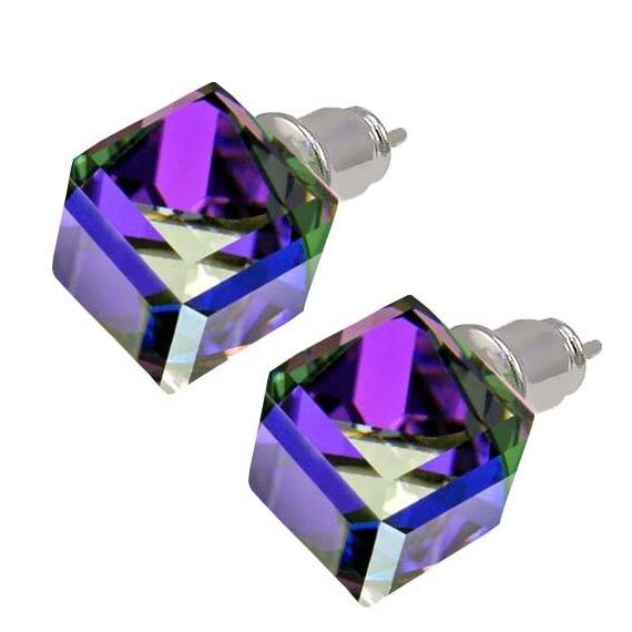 Keri 8mm серьги с австрийскими кристаллами