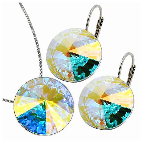 Elis 18 mm серьги с австрийскими кристаллами, изображение 2
