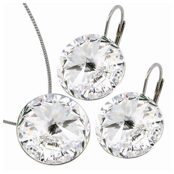 Elis 18 mm серьги с австрийскими кристаллами, изображение 2