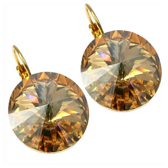 Elis 18 mm серьги с австрийскими кристаллами