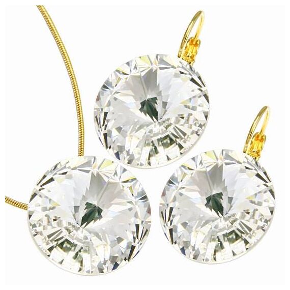 Elis 18 mm серьги с австрийскими кристаллами, изображение 2