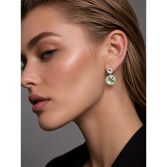 Laiza серьги 14mm с кристаллами Swarovski, изображение 2