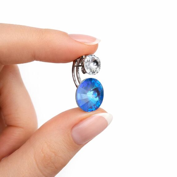 Laiza серьги 14mm с кристаллами Swarovski, изображение 2