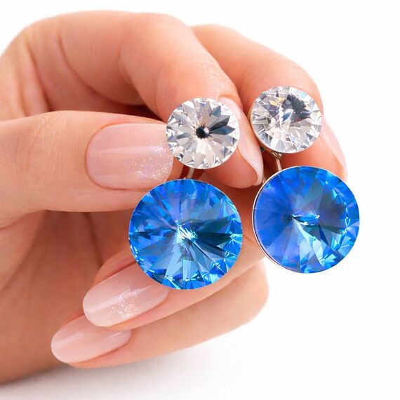 Laiza серьги 14mm с кристаллами Swarovski, изображение 2