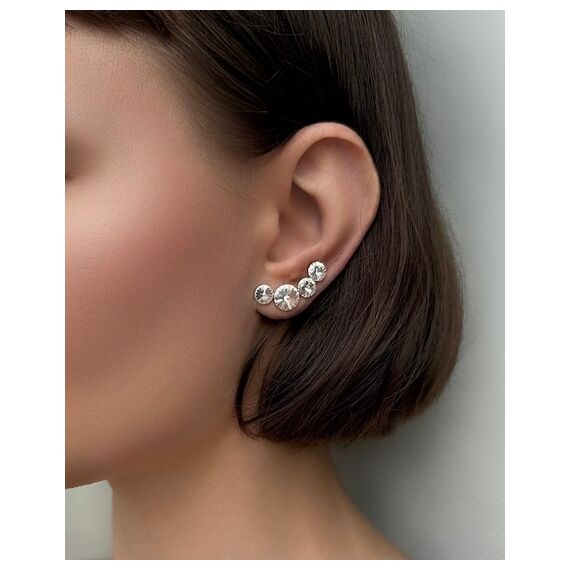 Fendi серьги с австрийскими кристаллами, изображение 2