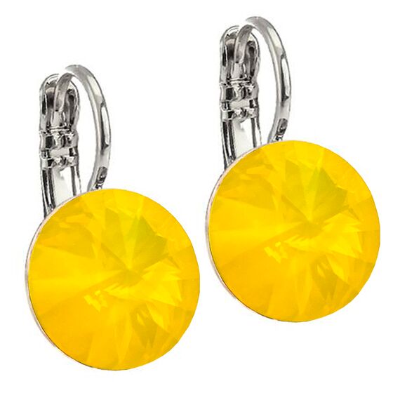 Elis 12 mm серьги с австрийскими кристаллами