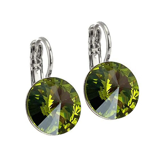 Elis 12 mm серьги с австрийскими кристаллами