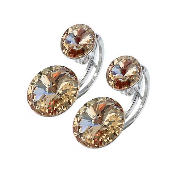 Laiza серьги 14mm с кристаллами Swarovski