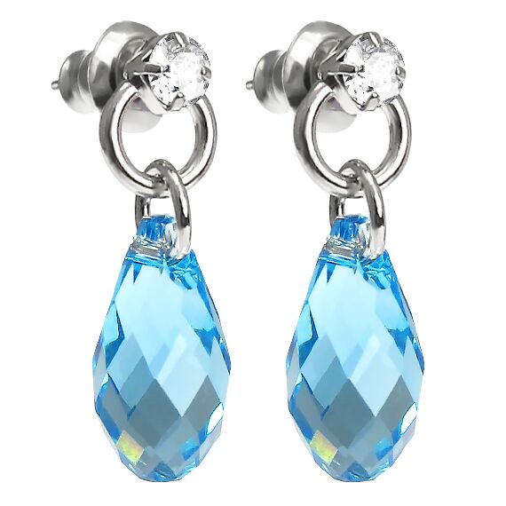 Rita 13 mm серьги с австрийскими кристаллами