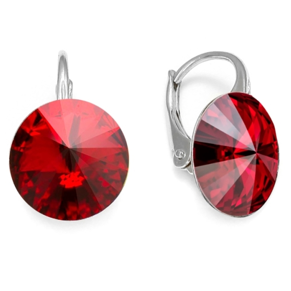 Elis Silver 12mm серьги с австрийскими кристаллами