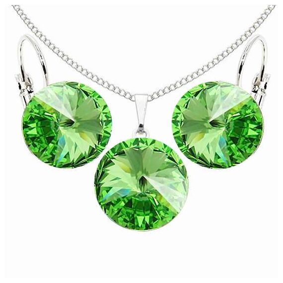 Elis 12 mm серьги с австрийскими кристаллами, изображение 3