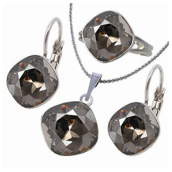 Ivonn 12 mm серьги с австрийскими кристаллами, изображение 3